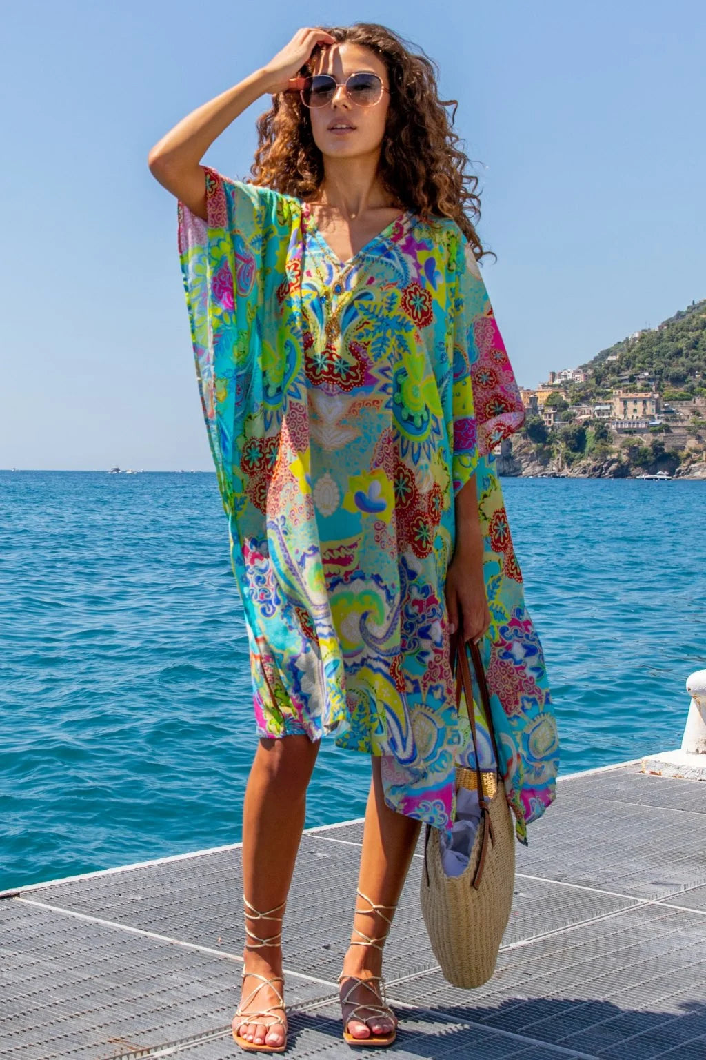 Designer Kaftans Silk Holiday Dresses – Lindsey Brown Resort wear