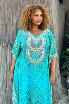 Short Silk plus size cover ups for the beach by Lindsey Brown